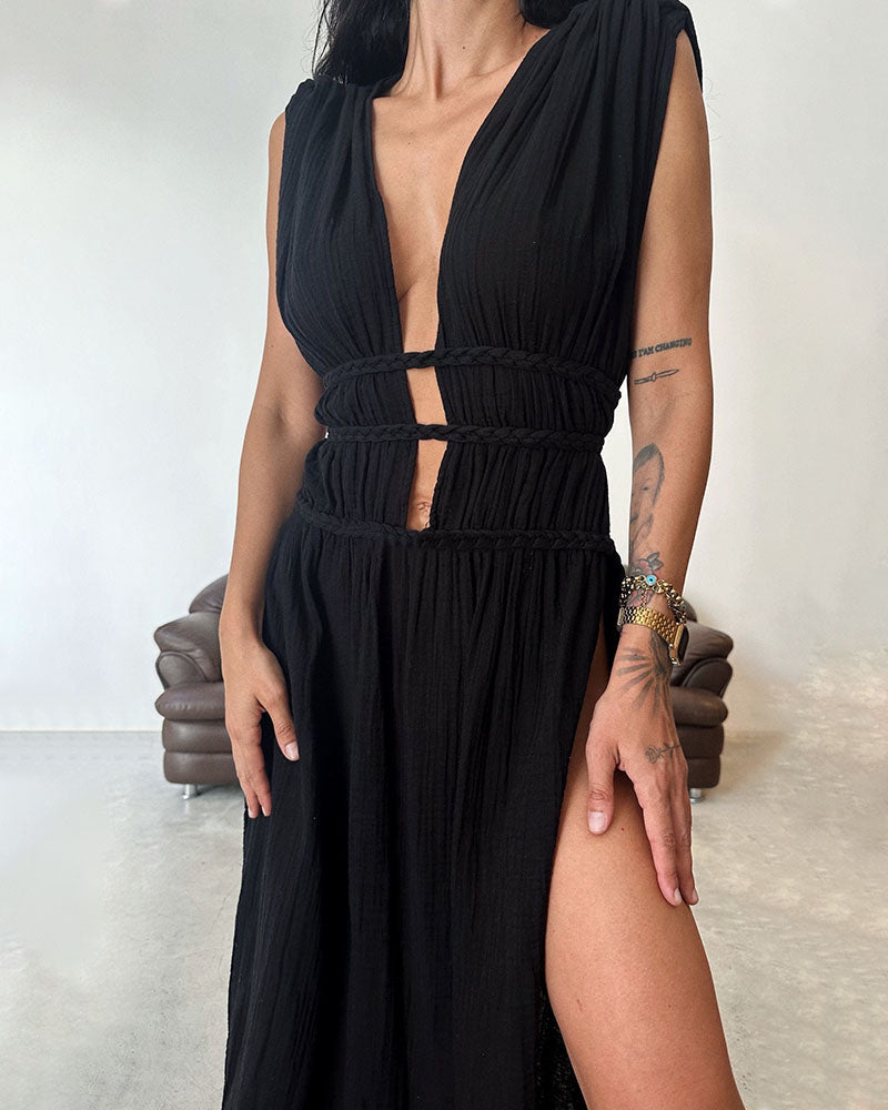 Zolla - Textured Slit Dress