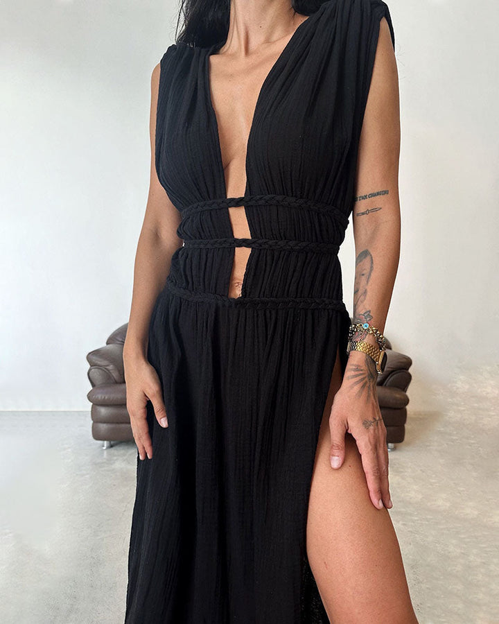 Zolla - Textured Slit Dress