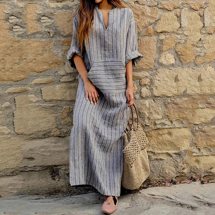 Yvonne - Striped Maxi Dress