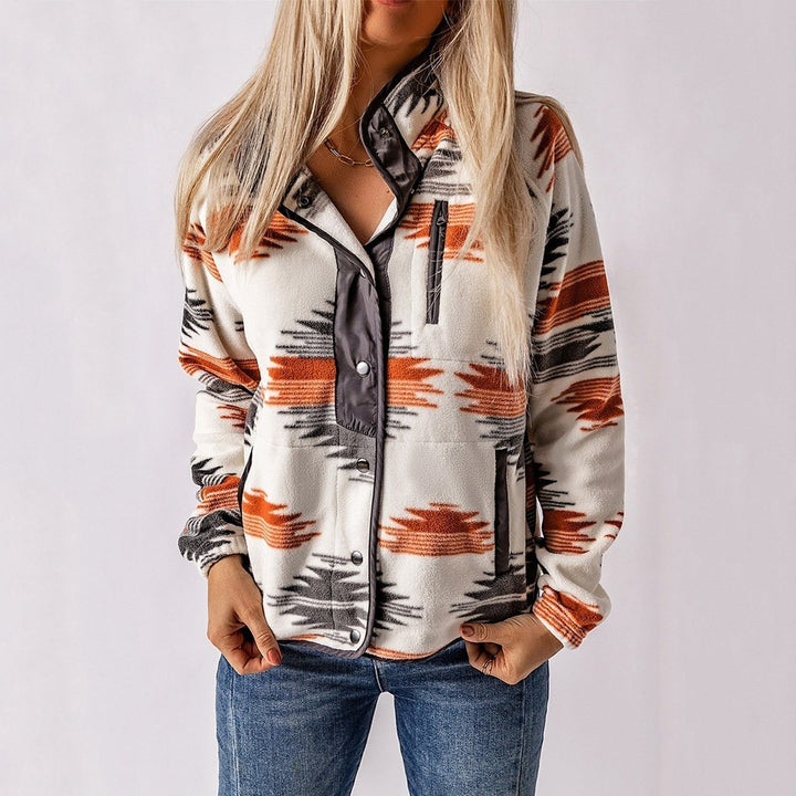 Nadia | Printed Fleece Jacket