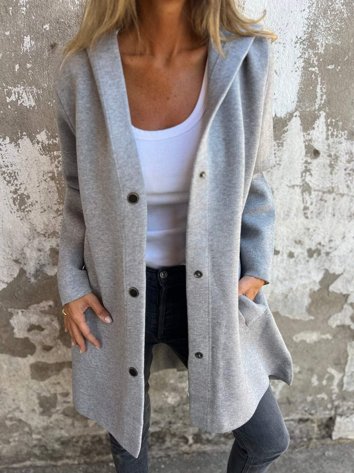 Jacqueline | Casual Hoodie Jacket with Buttons