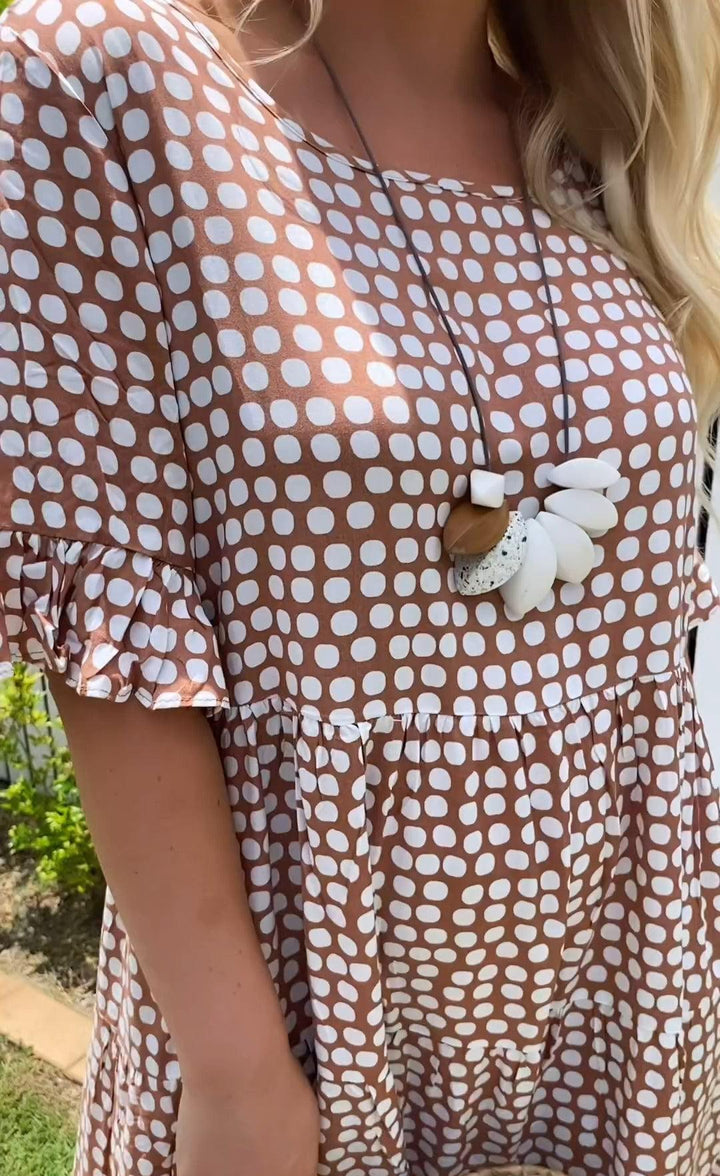 Nicola - Short-Sleeve Midi Dress