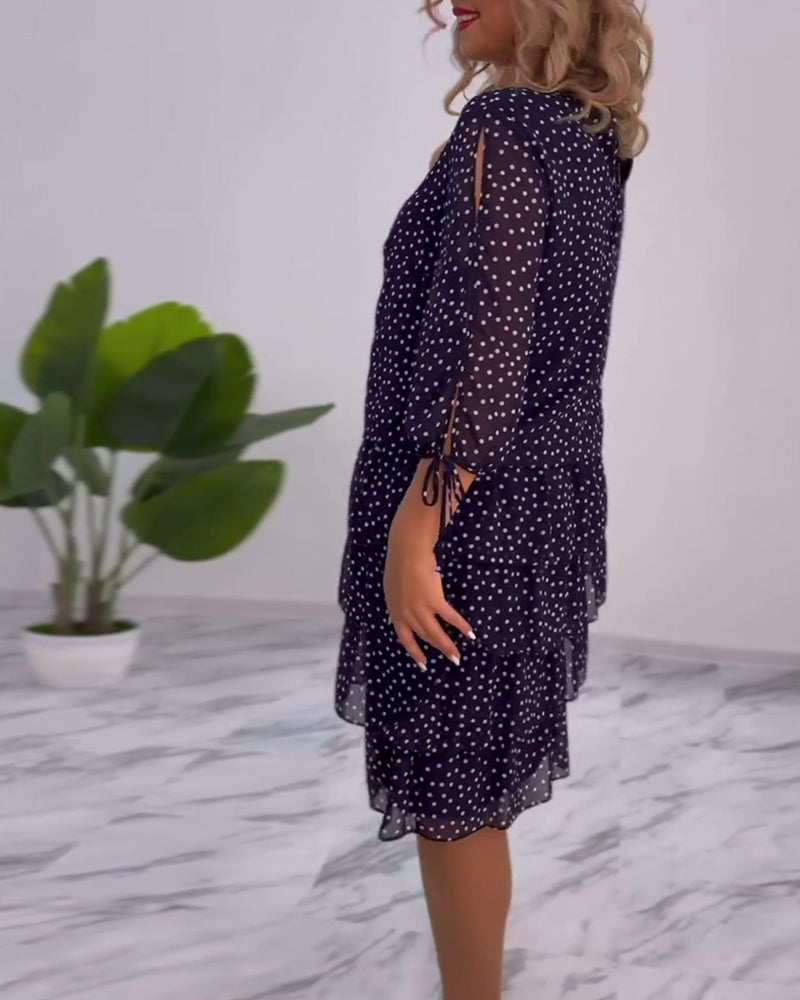 Tilly - Polka Dot Layered Dress