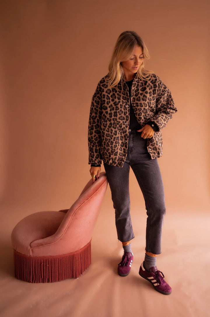 Elodie | Stylish Leopard Print Jacket