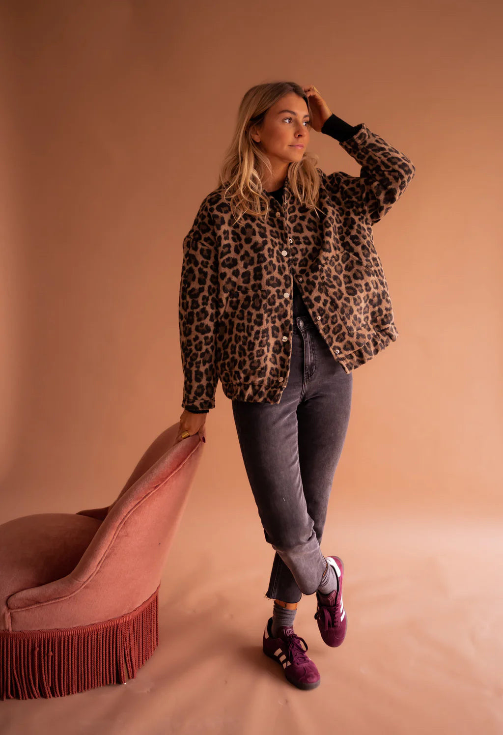 Elodie | Stylish Leopard Print Jacket