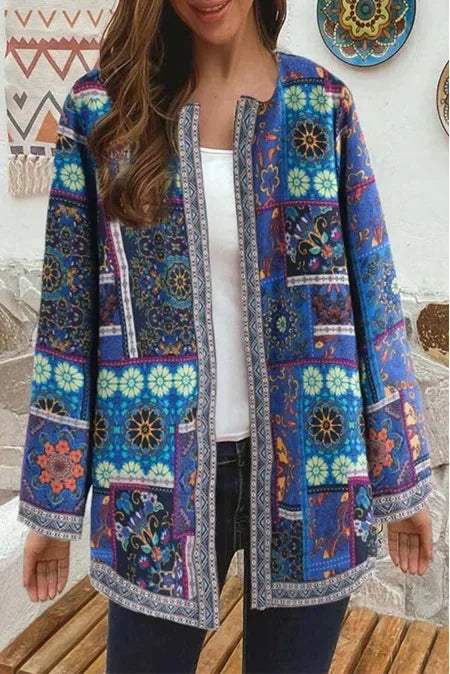 Mailyn | Boho Style Jacket with Layered Patchwork Details
