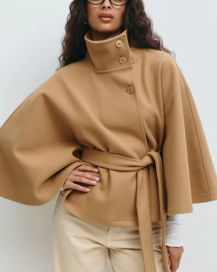 Belted Cape Jacket