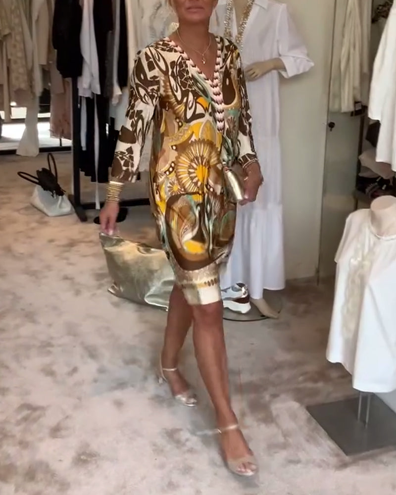 Moonie - Sunburst Printed Dress